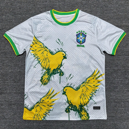 Maillot Concept - Brésil - Oiseaux Jaune Blanc